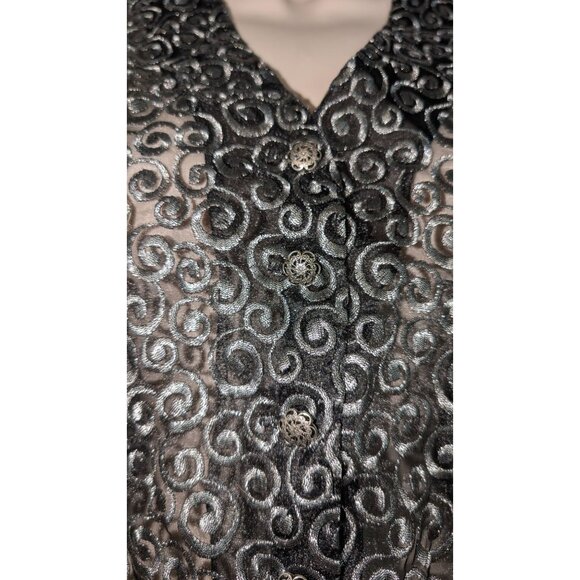 Vintage Spiegal Assets Lace jacket coat women's sz 8 Made in USA - Picture 5 of 8